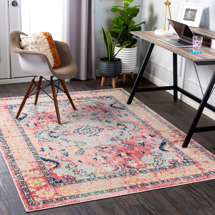 Langley Street Adelia Oriental Pink Area Rug & Reviews Wayfair